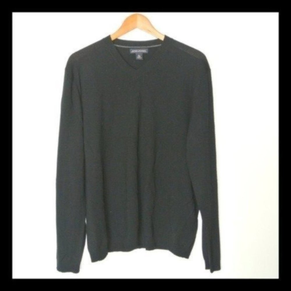 Banana Republic Extra Fine Italian Merino‎ Sweater XL Black